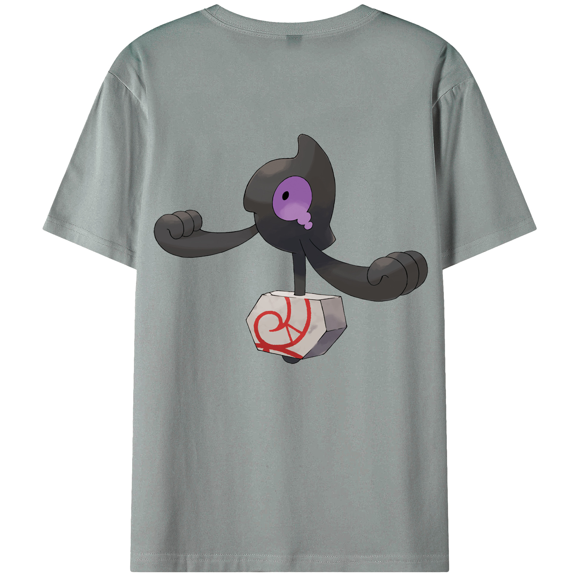 （画像用） ポケットモンスター Pokémon 綿100％ メンズ半袖Tシャツ（バックプリント） 通気性